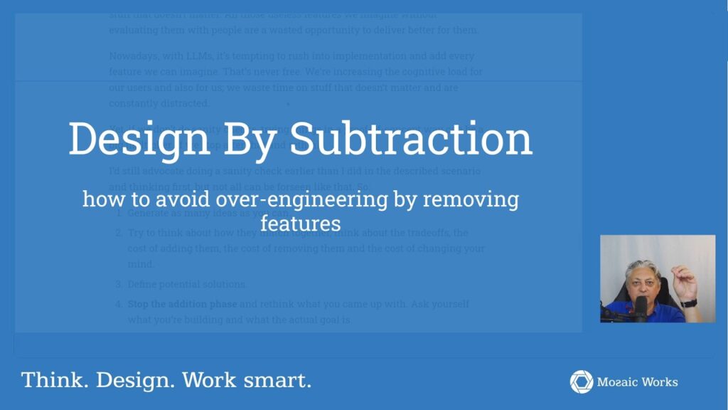 Design By Subtraction